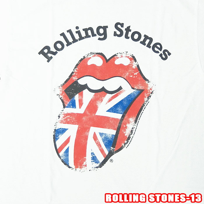 ROCK TEE ROLLING STONES-13 UNION JACK ロックTシャツ バンドTシャツ ROCK T バンT英国/米国のオフィシャルライセンス