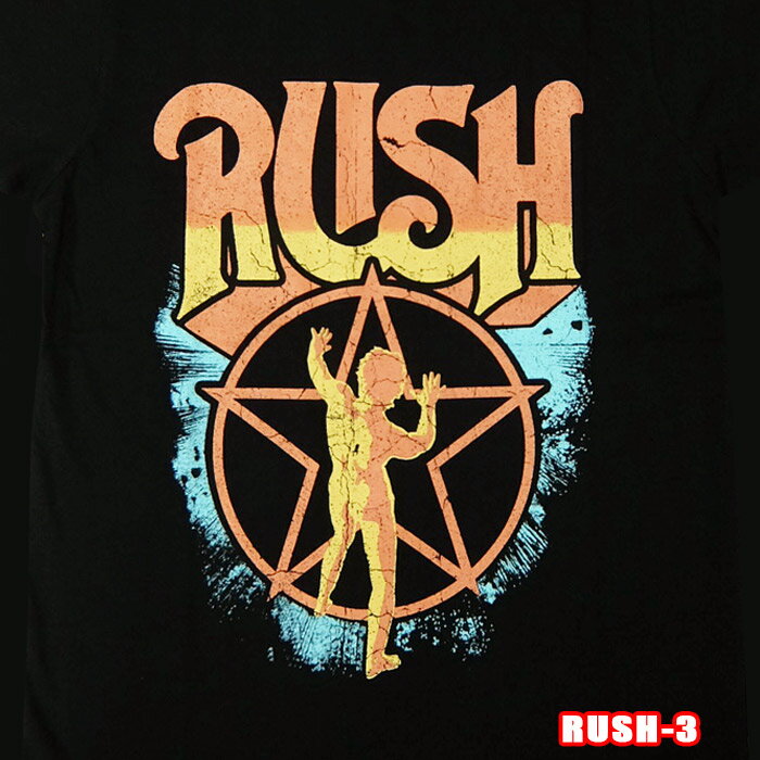 Rakuten - ROCK TEE RUSH-3[ラッシュ]STAR MAN英国/米国のオフィシャルライセンス ロックTシャツ バンドTシャツ バンT
