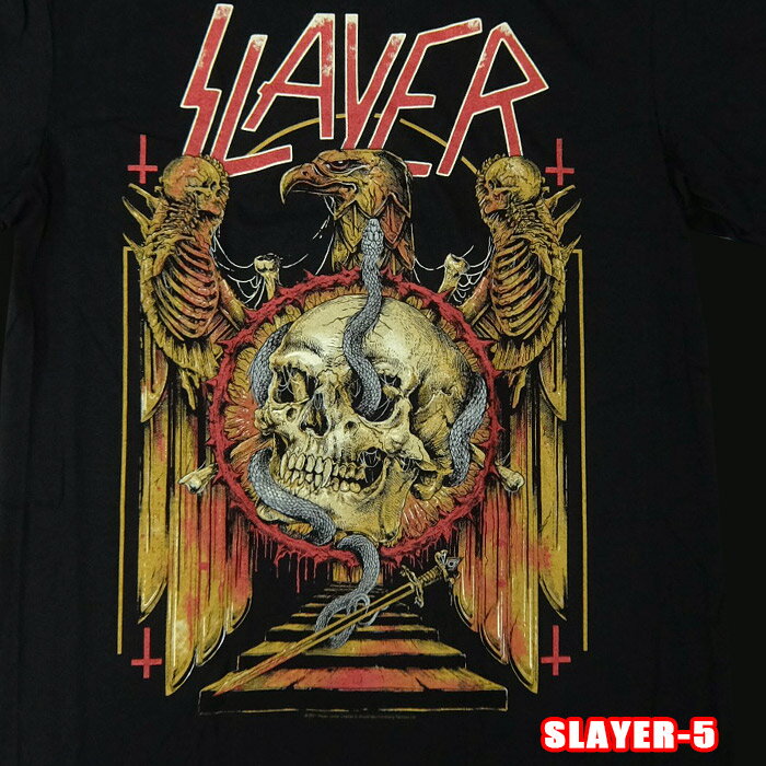 Rakuten - ROCK TEE SLAYER-5[スレイヤー]EAGLE & SERPENT英国/米国のオフィシャルライセンス ロックTシャツ バンドTシャツ バンT