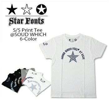Star Fonts(スターフォンツ) S/S TEE @ SOUND WHICH SF-10117 半袖 Tシャツ クルーネック メンズ 【 4,180】【smtb-kd】【RCP】