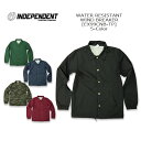 INDEPENDENT(インディペンデント) Water Resestant Wind Breaker EXP99CNB-TP 撥水 ウインドブレーカー コーチジャケット スナップ アメカジ メンズ米国【 7,590】【smtb-kd】【RCP】