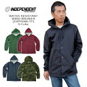 INDEPENDENT(インディペンデント) Water Resestant Hooded Wind Breaker  撥水 フード ウインドブレーカー コーチジャケット スナップ アメカジ メンズ米国