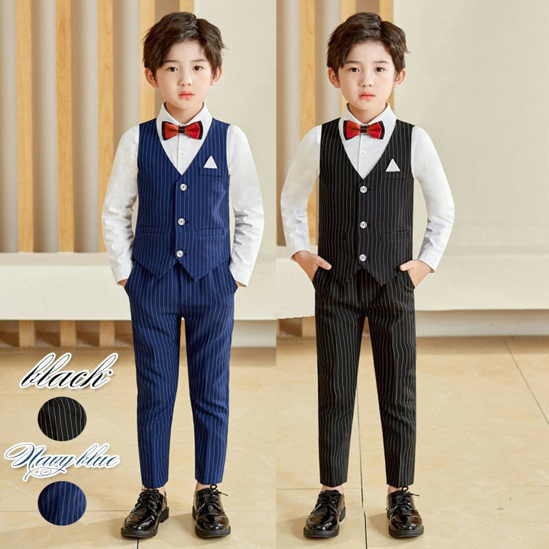 子供 フォーマル スーツ おしゃれ ストライプ パンツ スーツパンツ 結婚式 お受験 スクールパンツ 男の子 タキシード キッズ 結婚式 卒入学式 入園式 七五...