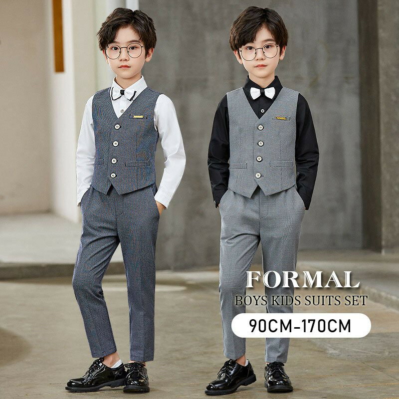 フォーマル 子供 スーツ 入学式 卒業式 男の子 タキシード キッズ しゃれ 結婚式 発表会 卒園式 七五三 ジュニア 誕生日タキシード 中学生子ども ジュニア...
