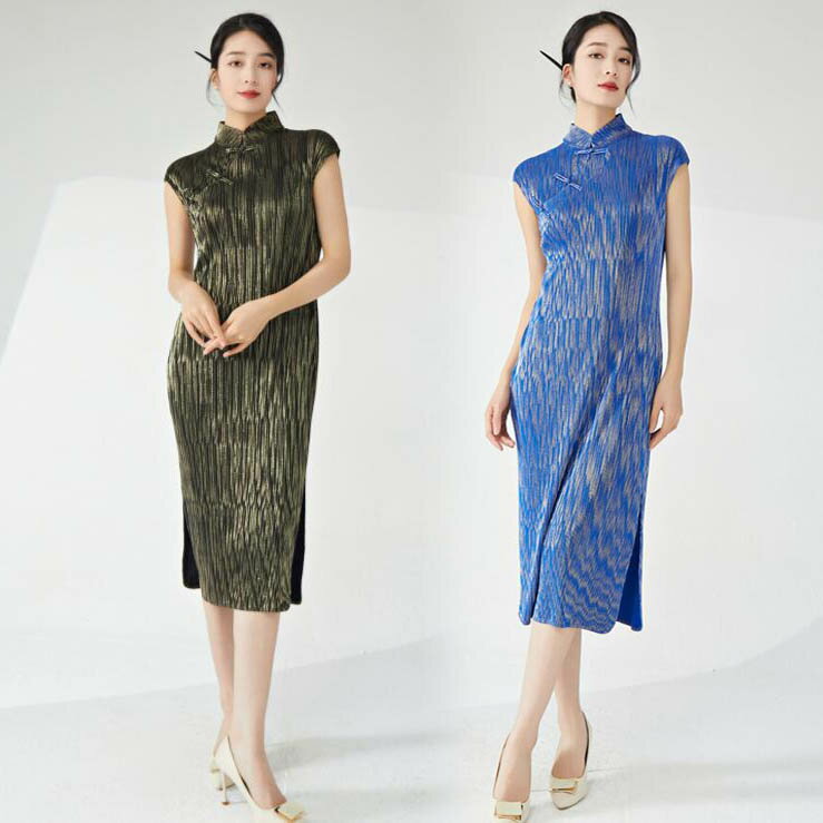 乐天商城 - 送料無料 チャイナドレス パーティードレス チャイナ風 ワンピース 無地 ロング丈 ミモレ丈 きれいめ ワンピース エレガント フォーマル ミセス キャバ嬢 古典ダンス衣装 結婚式 二次会 発表会 演奏会 コンサート ロングドレス 撮影衣装 20代30代40代50代