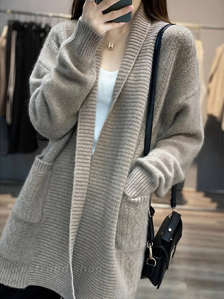 楽天市場】ショールカラー カーディガン（レディースファッション）の通販