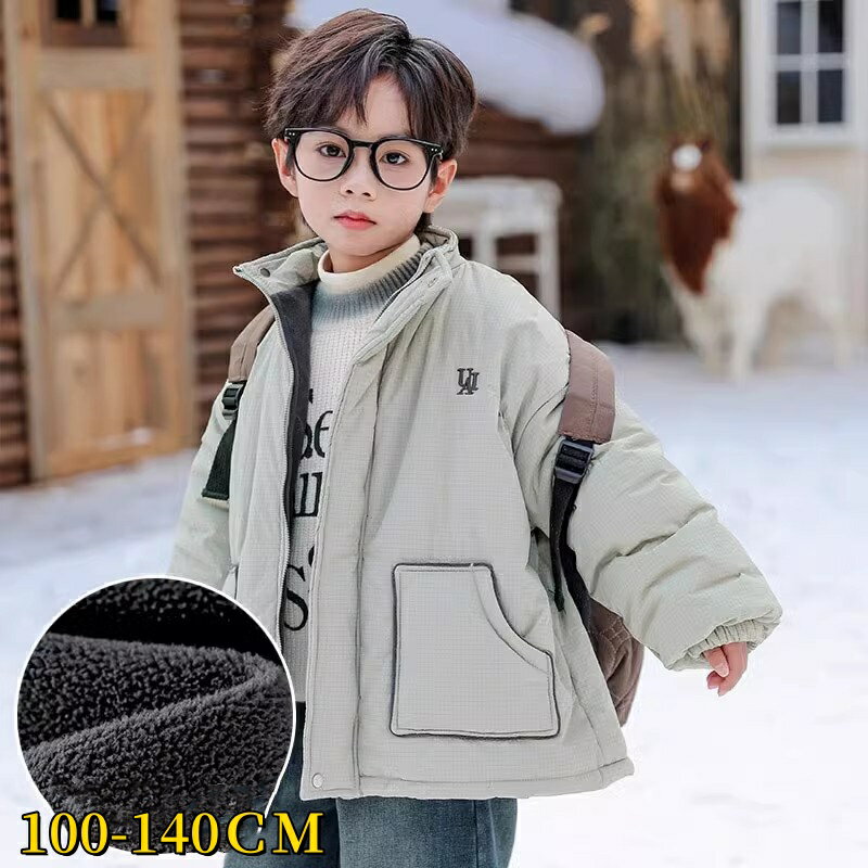 乐天商城 - 中綿ジャケット 男の子 子供服 ベビー キッズ ダウンジャケット フェイクダウン アウター 厚手 あったか フードなし 軽量 防寒 防風 お出かけ 通学通園 かっこいい 子ども服 おしゃれ ジュニア 100cm 110cm 120cm 130cm 140cm