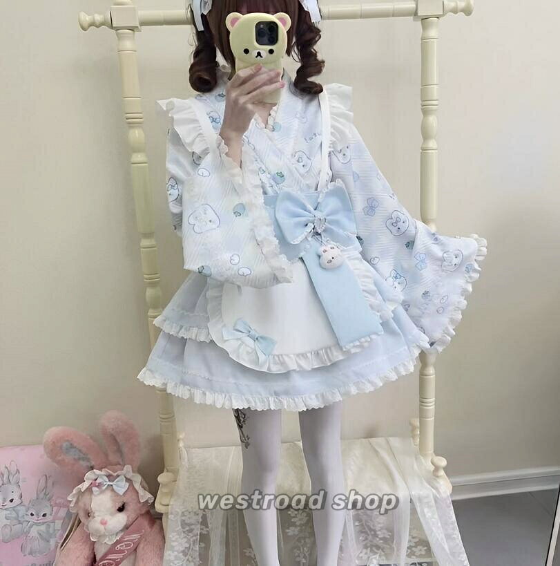 乐天商城 - 長袖 ロリータワンピース リボン お姫様ドレス 中校生 高校生 コスプレ衣装 仮装 変装 ハロウィン コスチューム 舞台 ステージ 衣装 文化祭 学園祭 イベント 服 ロリータファッション ロリータ服 かわいい 大きいサイズ