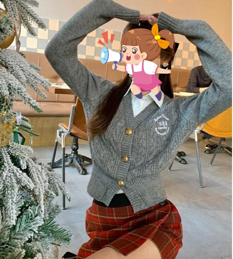 フェイクレイヤードカーディガン長袖...