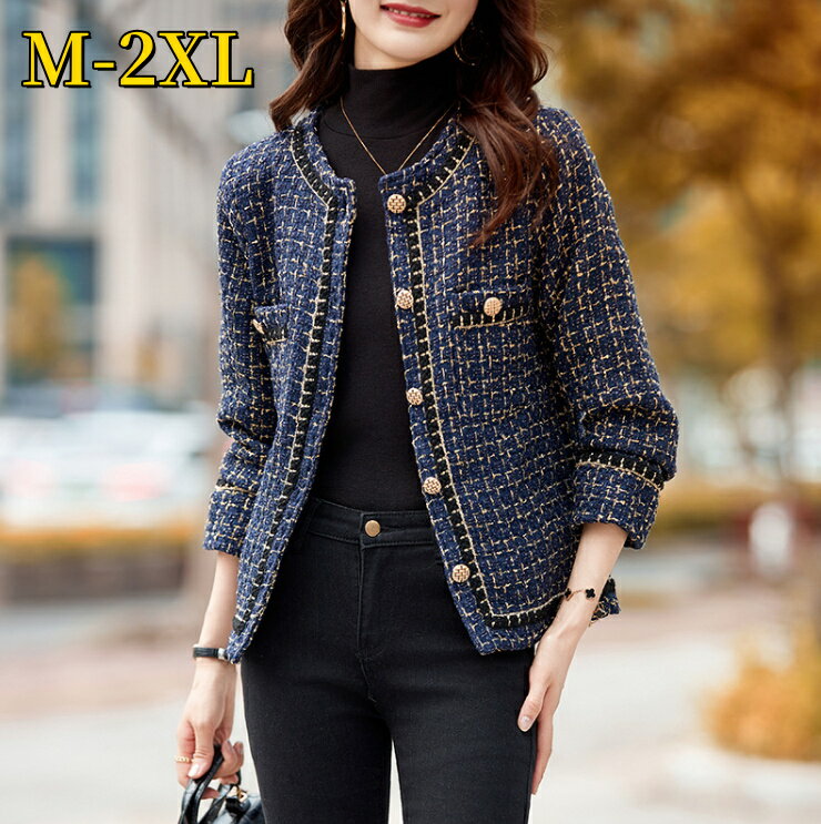 ツイード ジャケット レディース アウター 春 秋ジャケット コート ショート丈 ノーカラー ツイードジャケット ママスーツ シンプル カジュアル 着痩せ 通勤OL 韓国風おしゃれ フォーマル 入園式 入学式 卒業式 結婚式 謝恩会 同窓会