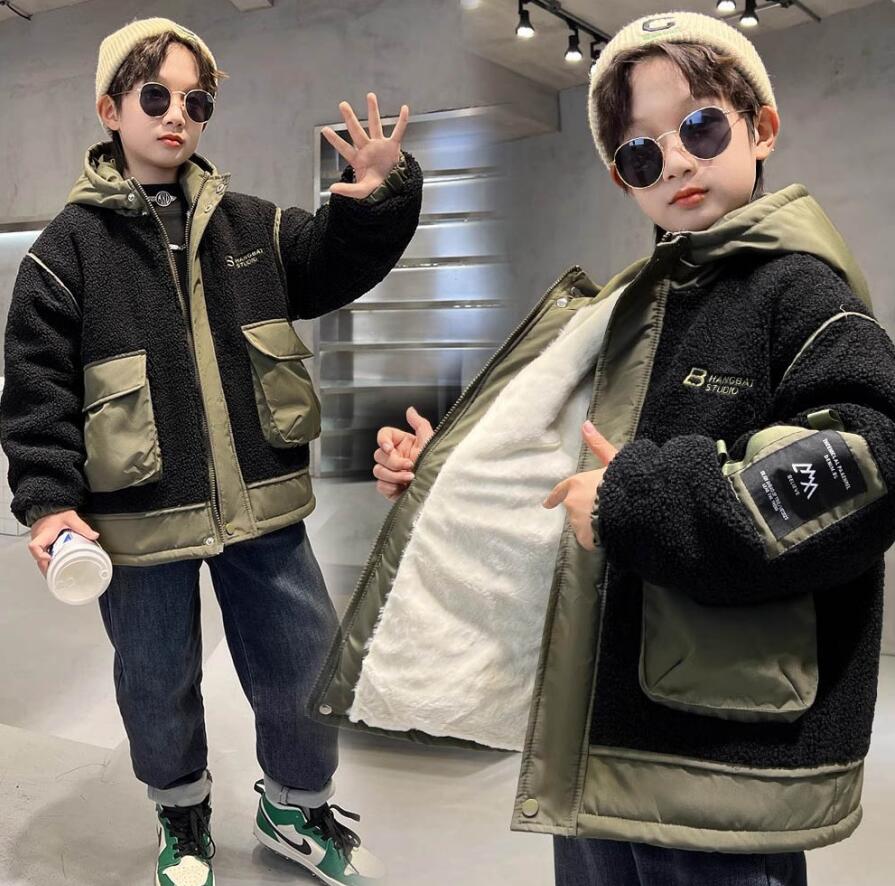 ボアジャケット 男の子 子供服 裏起毛 厚手 あつたか アウター コート おしゃれ 可愛い フリースジャケット ボアブルゾン ボアコート 男児 防寒 防風対策 ...