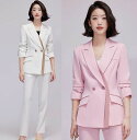 【ジャケット】【ジャケット+パンツ】スーツ レディース セットアップ パンツスーツ フォーマル セレモニースーツ ママスーツ ジャケット ストレートパンツ 家庭...