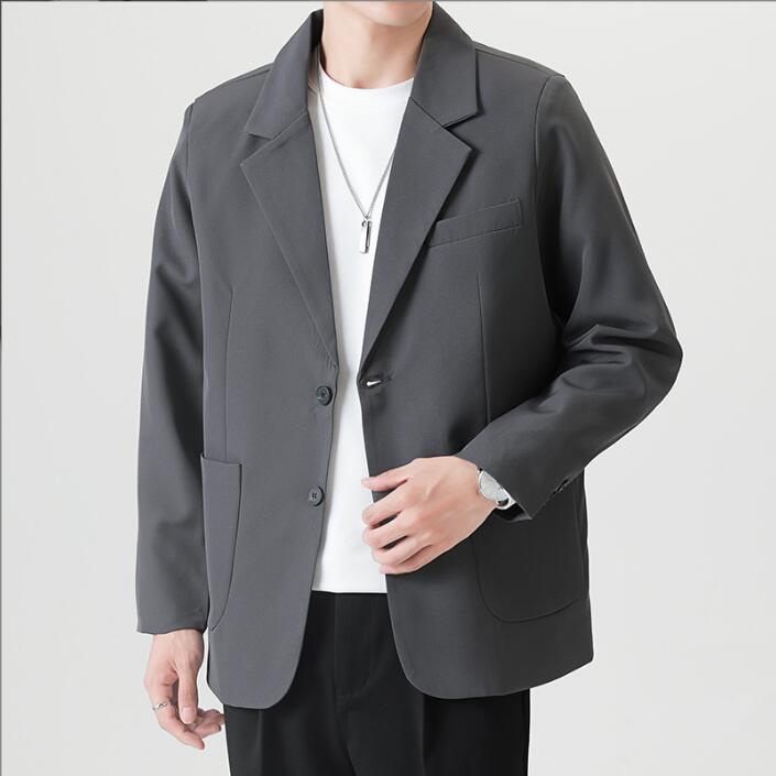 紳士服 20代 30代 40代 スーツジャケット ブレザー メンズ メンズ ビジネス リクルート 長袖 2つボタン ポケット付き…
