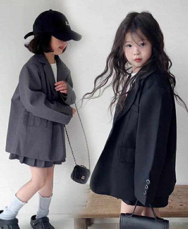 韓国子供服 スーツ 女の子 キッズ 小学生 フォーマル スーツ ジャケット+キュロットスカート ゆったりサイズ 卒園式 入園式 子供服 スーツ キッズ 女の子 ...