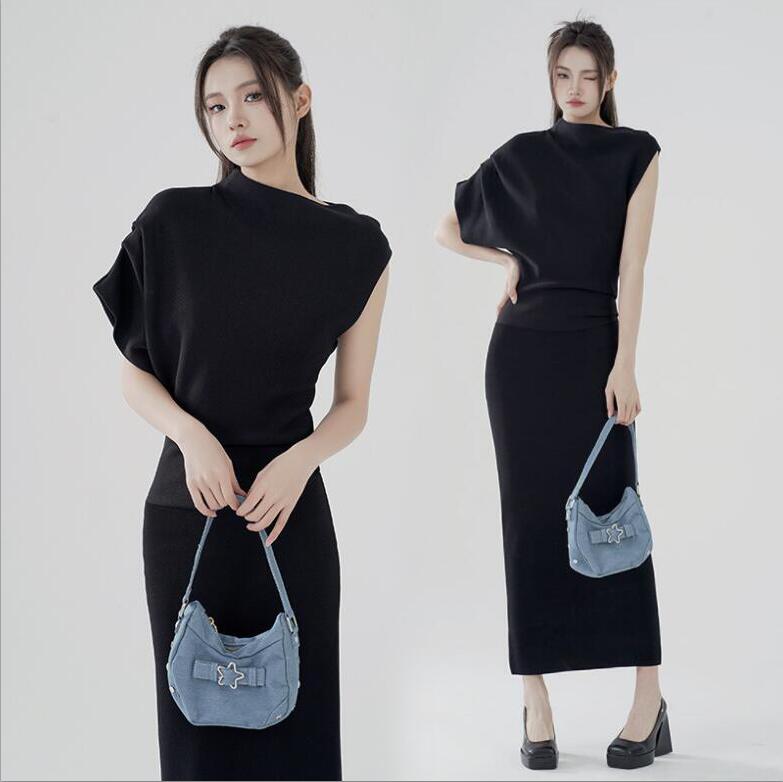 ニットワンピース タイトワンピ レディース ロング丈ワンピ 袖あり ボディコン リブニット ヒップラップ エレガント 着痩せ 上品 20代30代40代 シンプル 無地 カジュアル お呼ばれ デート 通勤 結婚式 二次会 パーティードレス