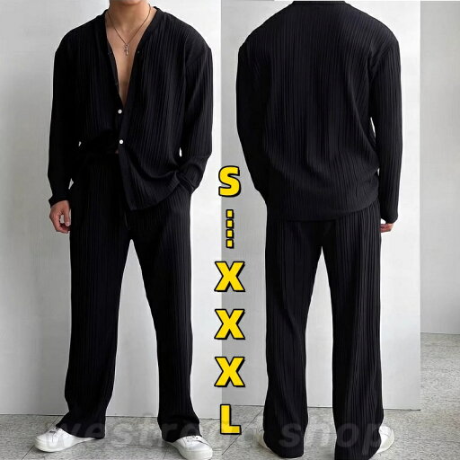 メンズ 長袖 シャツ+ロングパンツ 上下2点セット ゆるパンツ Vネック オープンカラー半袖シャツ ストレートパンツ スポーツウェア 普段着 薄手 デイリー 無地 定番 着回し ファッション ルーズ セットアップ ストレッチ お出かけ アウトドア おしゃれ 父の日 メンズ 長袖 シャツ+ロングパンツ 上下2点セット ゆるパンツ Vネック オープンカラー半袖シャツ ストレートパンツ スポーツウェア 普段着 薄手 デイリー 無地 定番 着回し ファッション ルーズ セットアップ ストレッチ お出かけ アウトドア おしゃれ 父の日