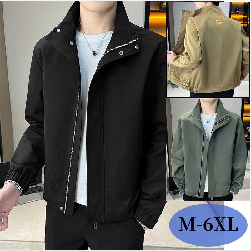Military Jacket - 立ち襟 トラックジャケット ブルゾン ジャケット メンズ アウター 春服 秋物 ミリタリージャケット マウンテンパーカー ゆったり 長袖 アウトドアウェア 薄手 ジャンパー 防風 アウトドア スポーツウエア スプリングコート カジュアル 男性用 通勤 通学 ファッション