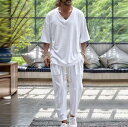 S-3XL 大きいサイズ セットアップ メンズ 半袖 tシャツ ロングパンツ 夏物 薄手 接触冷感 無地 ストレッチ ジャージ 上下セット ゆったり スポーツ ...