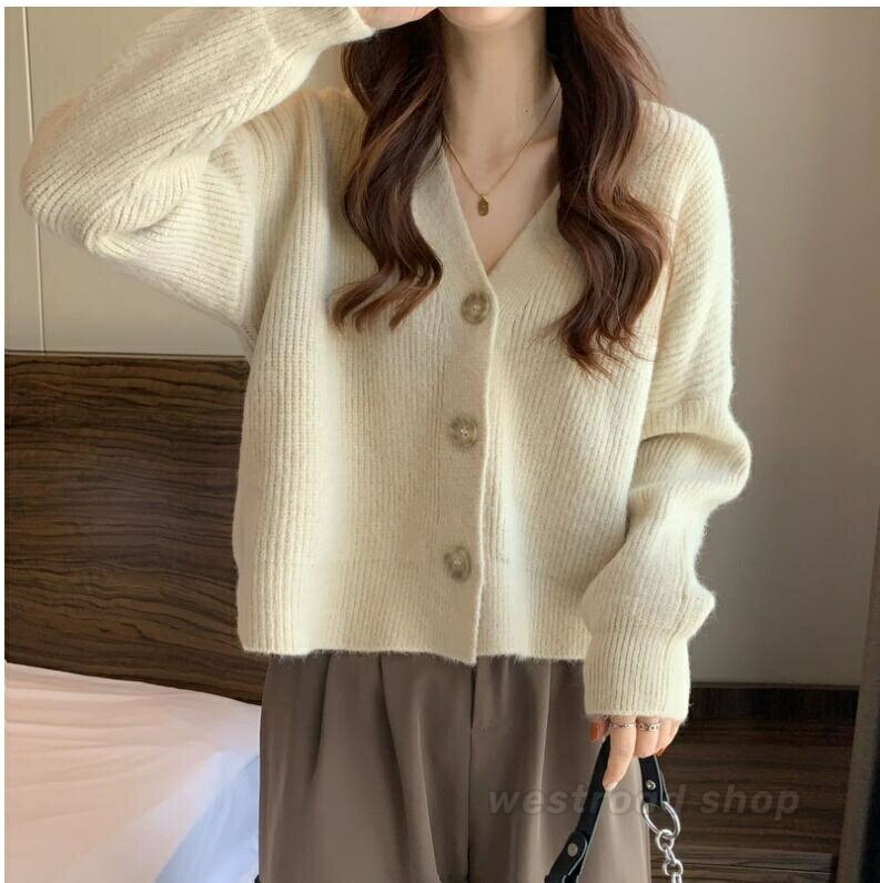 カーディガンレディース長袖ニットセ...