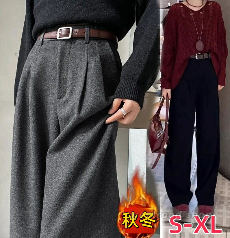 レディース 防寒パンツ カジュアル 通勤 ボトムス 美脚 ロングパンツ ラシャパンツ オフィス 秋冬 長ズボン 上品 フォマール ハイウエスト 無地 20代30代 40代 春秋 ワイドパンツ ストレートパンツ 美脚 カジュアル ビジネス 仕事用 westway-10017879 ウエストロード パッケージ画像