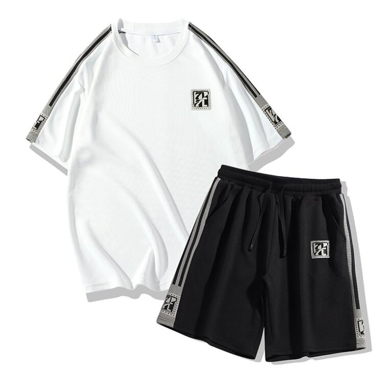 夏 クルーネック セットアップ 半袖 Tシャツ メンズ ジャージ上下セット スウェット ショートパンツ ト 五分丈パンツ カジュアル 大きいサイズ シンプル 運動服