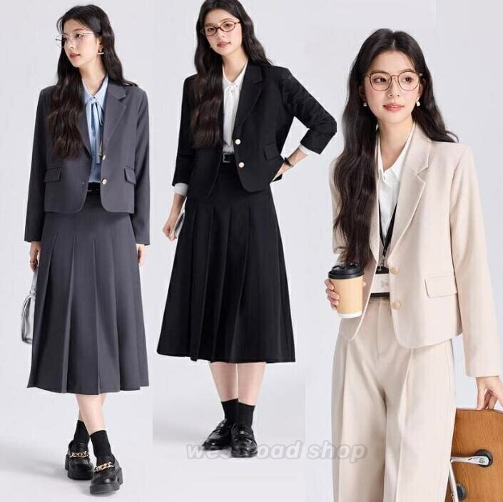 乐天商城 - 2TYPE 【ジャケット+膝下丈スカート】【ジャケット+パンツ】パンツスーツ&スカートスーツ レディーススーツ テーラードジャケット パンツセットアップスーツ フォーマルスーツ リクルート ビジネススーツ セレモニースーツ 面接 オフィス 通勤 就活 卒業式 入学式 春秋