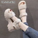 21.5-24.5cm サンダル レディース ウェッジソール スポーツサンダル ヒール6.5cm 厚底 コンフォート スポサン 女性用 歩きやすい 痛くない 美...