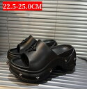 22.5cm-25cm 厚底サンダル スリッパ レディース 9cmヒール ウェッジソールサンダル 夏用 厚底靴 シューズ ビーチサンダル コンフォート サンダル...