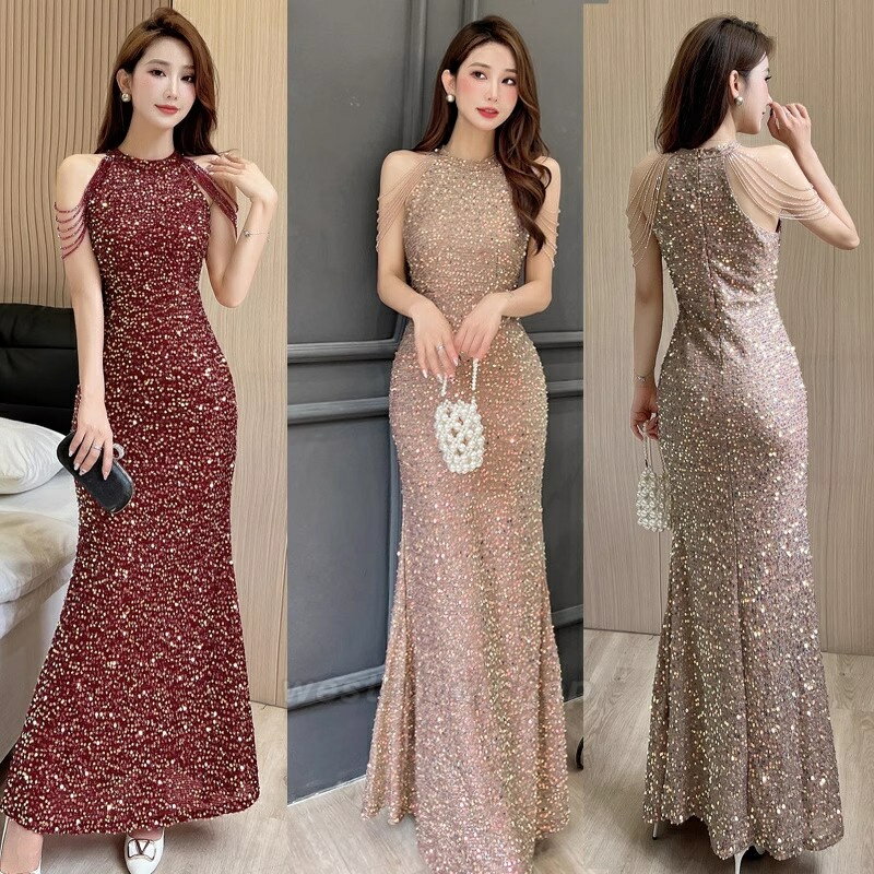 パーティードレス パンツドレス パンツスタイル セットアップ フィッシュ テール パーティー イブニングドレス 女性 2025 ハイエンド ヘビーデューティー ワンショルダー エンゲージメント ドレス スカート