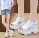 サンダル レディース 夏 オープントゥサンダル 靴 シューズ ウェッジソール 厚底 軽量 おしゃれ 可愛い カジュアル お出かけ オフィス 通勤 疲れにくい 室...