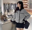 ジャケット レディース フォーマル ラシャ コート ショート丈 アウター トップス ショートジャケット 長袖 春 秋服 女性 大人 服装 通勤OL オフィス セレモニー カジュアル(4)