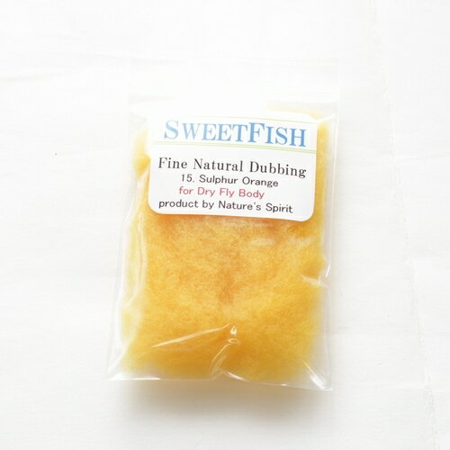 VENIARD、HARELINE DUBBIN、NATURES SPIRITなどを扱うSWEETFISHマテリアル。ファインチュラルダビングSWEETFISHグレーオリーブサルファーオレンジペールモーニングホワイトマスクラットグレー"