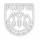 【日本正規品 13時まで当日出荷】PNW CREST STICKERS NORTHWEST(ステッカーノースウエスト)PNWクレスト