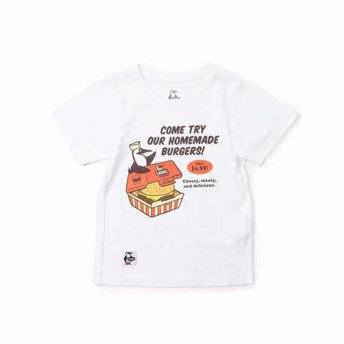 【日本正規品 13時まで当日出荷】Kid’s CHUMS Burger Shop T-Shirt　CHUMS（チャムス）キッズチャムスバーガーショップTシャツ