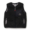 【日本正規品 13時まで当日出荷】Kid’s Bonding Fleece No Collar Vest　CHUMS（チャムス）キッズボンディングフリースノーカラーベスト