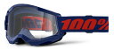 MXゴーグル 100% 23fa STRATA2 ネイビー モトクロス 正規輸入品 WESTWOODMX