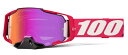 MXゴーグル 100% ARMEGA HiPER Kloug シダークレッドミラーレンズ標準装備 モトクロス 正規輸入品 WESTWOODMX 25SP