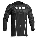 MXジャージ THOR 23 PULSE MONO ブラック/ホワイト オフロード モトクロス 正規輸入品 WESTWOODMX
