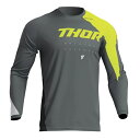 キッズ用 MXジャージ THOR 23 SECTOR EDGE ダークグレー/アシッド 子供用 正規輸入品 WESTWOODMX