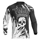 キッズ用 MXジャージ THOR 23 SECTOR GNAR ブラック/ホワイト 子供用 正規輸入品 WESTWOODMX