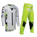 子供用 MXウエア 上下セット THOR SPORT RIOT ホワイト/アシッド キッズ ジャージ&パンツ モトクロス 正規輸入品 WESTWOODMX 25