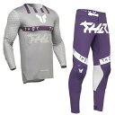 MXウエア 上下セット THOR SPORT FLITE グレー/パープル ジャージ&パンツ モトクロス 正規輸入品 WESTWOODMX 25sp