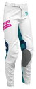 女性用 MXパンツ THOR LAUNCH BLEACH ホワイト/アクア ガールズ用 モトクロス 正規輸入品 WESTWOODMX 26