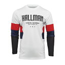 MXジャージ THOR 22/23 HALLMAN〔ハルマン〕DRAFT ホワイト/レッド/ネイビー モトクロス 正規輸入品 WESTWOODMX