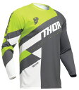 キッズ用 MXジャージ THOR 24 SECTOR CHECKER チャコール/アシッド 子供用 正規輸入品 WESTWOODMX
