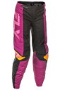 ガールズ用 MXパンツ FLY F-16 ブラック/モーブ/イエロー 女性用 モトクロス 正規輸入品 WESTWOODMX 25