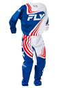 キッズ用 MXウエア 上下セット FLY F-16 レッド/ホワイト/ブルー ジャージ&パンツ 子供用 モトクロス 正規輸入品 WESTWOODMX 25