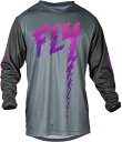 キッズ用 MXジャージ FLY 24 F-16 グレー/チャコール/ピンク 子供用 モトクロス 正規輸入品 WESTWOODMX