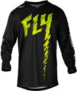 キッズ用 MXジャージ FLY 24 F-16 ブラック/ネオングリーン/ライトグレー 子供用 モトクロス 正規輸入品 WESTWOODMX