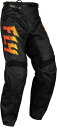 キッズ用 MXパンツ FLY 24 F-16 ブラック/イエロー/オレンジ 子供用 モトクロス 正規輸入品 WESTWOODMX